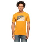 Pepe Jeans Men's Printed Slim Fit T-Shirt (PM509350_Rugby Yellow