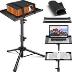 CAHAYA Projector Tripod Stand Universal Tripod Laptop Stand Portable Foldable Projector Stand Multifunctional DJ Rack Stand Adjustable Height for Outdoor Movies Computer Laptop Tripod Stand CY0331