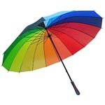SK Rainbow Umbrella, Colorful Umbrella Sun Beach Umbrella for Men and Women Foldable Umbrella/Prewedding Shoot Umbrella/Jumbo Umbrella