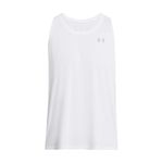 Under Armour Men's Launch Singlet, Lightweight Men's Tank Top, Sweat-Wicking Sports Top, Quick-Drying Men's Gym Vest White