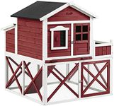 PawHut 44" Chicken Coop, Wooden Hen