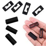 MEISO 10 Pcs Watch Band Holder Loop, 22mm Silicone Watch Strap Replacement Rubber Fastener Rings Band Keeper, Compatible with Smart Watch Wristband