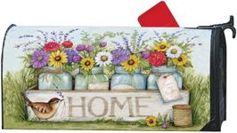 MailWraps Studio M Welcome Home Decorative, The Original Magnetic Mailbox Cover, Made in USA, Superior Weather Durability, Standard Size fits 6.5W x 19L Inch Mailbox