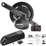 Varstrom TSDZ Mid Drive Conversion Kit 36V 250W TSDZ-2B with 36V 13Ah Ebike Battery & EKD01 Multilingual LCD Display, New Version TSDZ-2 Electric Bike Conversion Kit Torque Sensor Mid Motor Kit