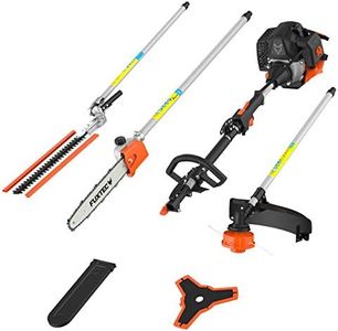 FUXTEC MT152 52cc Petrol Garden Multi Tool – Long-Reach 5-in-1 Strimmer, Brush Cutter, Hedge Trimmer & Pole Saw – 3HP 2-Stroke Engine with Easy Start System