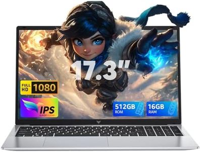 ACEMAGIC 17,3 Pollici PC Portatile,16GB DDR4 RAM 512GB SSD,lntel Alder Lake N97,Fino a 3,6 GHz,1920 * 1080 IPS Full HD,WiFi,Apertura e chiusura 180°