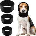 3 PCS 3 Size Quiet Ears for Dogs Dog Hoodies Hat, Dog Calming Hoodie Head Cover Sleeves, The Grooming and Force Drying Head Protection, for Anxiety Relief & Calming Dogs