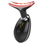 Red Light Therapy for Face, 7 Color Led Face Skin Rejuvenation for Face & Neck Beauty Device, Deplux Neck Tightening Device