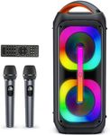 JYX Karaoke Machine with Two Wirele