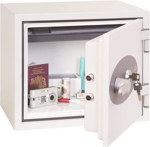 Phoenix Titan Fire & Security Safe – Key Lock, 19L, White, 28kg