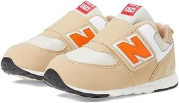 New Balance Unisex-Child 574 New-b Hook-and-Loop (Infant/Toddler) Sneaker, Incense/Poppy, 6 Toddler