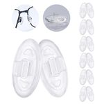 MYCOURAG 6 Pairs Replacement Silicone Rubber Nose Pads Compatible with Oakley Crosshair2.0/WireTap/Whisker;Maui Jim Kahuna Sunglass