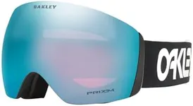 Oakley Flight Deck M OO7064 Factory Pilot Black/Prizm Snow Sapphire Iridium Ski Goggles For Men For Women + BUNDLE with Designer iWear Eyewear Kit