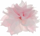 Lady Peony Silk Party Wedding Brooch Corsage Hair Head Clip Headdress Flowers (Pink color&acutiflorous)