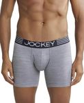 Jockey MM06 Men's Microfiber Mesh Elastane Stretch Sports Boxer Brief with Stay Dry Technology Black