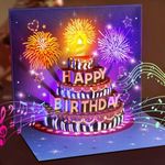 INPHER Birthday Cards Fireworks Pop