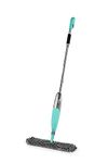 CLEANmaxx Spray mop with reversible function, floor mop with spray function and flexible telescopic handle, reversible function for easy wet and dry cleaning, also for sensitive floors