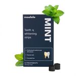 MOELELO Instant Teeth Whitening Strips (14 Strips, 28 Treatments), Professional Stains Removal, Oral Care Peroxide Free Treatment, Anti-Slip Firm Material, Mint Flavour