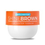 BYROKKO Shine Brown Beta Carotene Tanning Accelerator, Carroten Tanning Gel Effective in Sunbeds & Outdoor Sun, Natural Tan-boosting Sunbed Cream, 200 ml