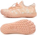 UBFEN Water Shoes for Kids Boys Girls Aqua Socks Barefoot Beach Sports Swim Pool Quick Dry Lightweight Toddler Little Big Kid G Apricot 8 Big Kid