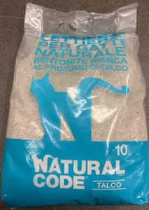 1 Sacco Da 10 Kg Natural Code Lettiera Per Gatti Bentonite Profumo Talco Agglomerante Fa La Palla Elimina Gli Odori