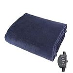 Heated Car Blanket, 12V Electric Car Blanket, Car Van Truck Vehicle Fleece Warm Cozy Travel Blanket Heating Blanke 2 Heat Settings Auto Shutoff, 145x100cm