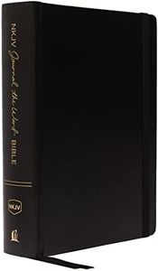NKJV, Journal the Word Bible, Large Print, Hardcover, Black, Red Letter Edition: Reflect, Journal, or Create Art Next to Your Favorite Verses