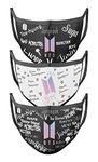 The Midle Skool Bts Army Cloth Face Mask (Pack of 3)