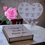 BUYIST Things I Love About You Message Puzzle Gift Box for Valentine's Day, Anniversary, Birthday, and Loveable Person