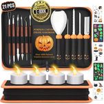 Upgraded 21 PCS Pumpkin Carving Kit