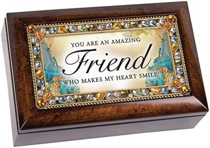 Cottage Garden You are an Amazing Friend Amber Jewelry Petite Music Box Plays That's What Friends are for