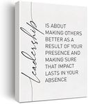 Leadership Quote Canvas Wall Art Mo