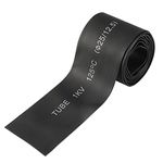 uxcell Heat Shrink Tubing, 1"(25mm) Dia 41mm Flat Width 2:1 Rate Shrinkable Tube Cable Sleeve 1m - Black