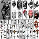 Yazhiji 56 Sheets Temporary Tattoos