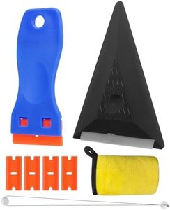 eFuncar Car Emblem Removal Tool Kit, 8 Pcs Plastic Razor Blade Scraper