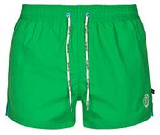 bugatti® - Men's Short Swimming Shorts in Blue, Green, Navy, Red, Black or Turquoise, Green (Green), M