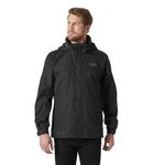 Helly Hansen Men's Dubliner Waterproof Windproof Breathable Rain Coat Jacket, 990 Black, Medium