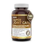 Herba Joint Pain Relief Supplement with Glucosamine Chondroitin MSM Capsules – 180 Count | Move Free with 10-in-1 Formula Including Boswellia, Collagen, Bromelain, Hyaluronic Acid | Helps Ease Joint Pain and Osteoporosis of the Knee | Joint Care