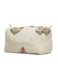 BLOCK N STYLE Block N Style Men’s Travel Toiletry Organizer Shaving Cosmetic Bathroom Bag, 23.5 X 11.5 X 17.5 cm-Cream