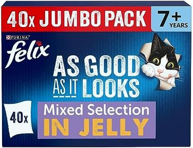 FELIX As Good As it Looks Senior 7+ Mixed in Jelly Wet Cat Food 40x100g