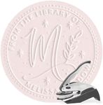 ExcelMark Personalized Book Embosser - Deco Script (Round)
