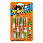 Gorilla Super Glue Gel, Four 3 Gram
