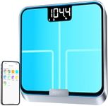 RENPHO Smart Body Scale with RGB Lighting Platform, Rechargeable Scale with BMI, Body Fat, Muscle Mass, Customize Color Themes, FSA HSA Eligible, Gifts for Women Men, Elis Chroma