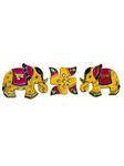 Metal Elephant Shubh Labh Swastik Wall Sticker, Door Entrance Sticker, Diwali Decoration Items for Home