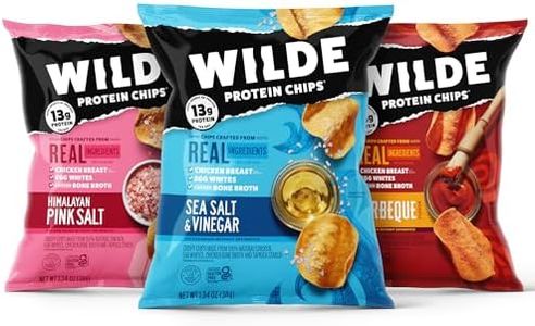 Wilde Protein Chips, Sweet and Savory Flavors Variety Pack (1.34 oz Bags, Pack of 12) - Crafted From Real Ingredients: Protein Snacks, Keto Chips, Gluten and Grain Free…