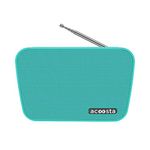 Acoosta SUNO Hits - Powered by Sony Music, 1000 Preloaded Songs - 7 Stations & 250 Artists, Portable Wireless Bluetooth Speaker with Mic, FM Radio, USB, Aux in, Aux Out, True Wireless Stereo - (Teal)