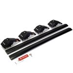 Thunder Carrier Roof Rack For Kia Ceed Sportswagon 2018-2025 Roof Rack Roof Rails Roof Rack Cross Bars Aluminium Lockable - Fit Flush Rails Roof Rails, Cross Bar, Rail Carrier Anti-Theft (BLACK)