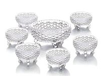 Massive Reckon® Glass Classic Desert Bowl - 600 ml;180 ml, 7 Pieces, Transparent Pineapple Shaped Fruit Bowl