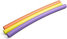 Big Joe Super Swim Noodle 20 Pack Pool Noodles, Assorted Coral, Purple, Yellow Foam, 4 feet, 50" L x 3.25" W x 3.25" H Each