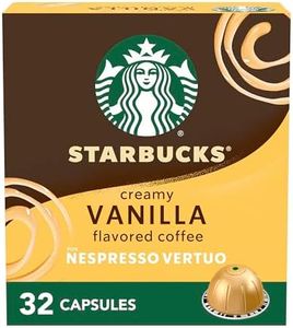 Starbucks by Nespresso Vertuo, Vanilla Flavored Coffee, 32-count Coffee Pods, Brews 7.8 oz.